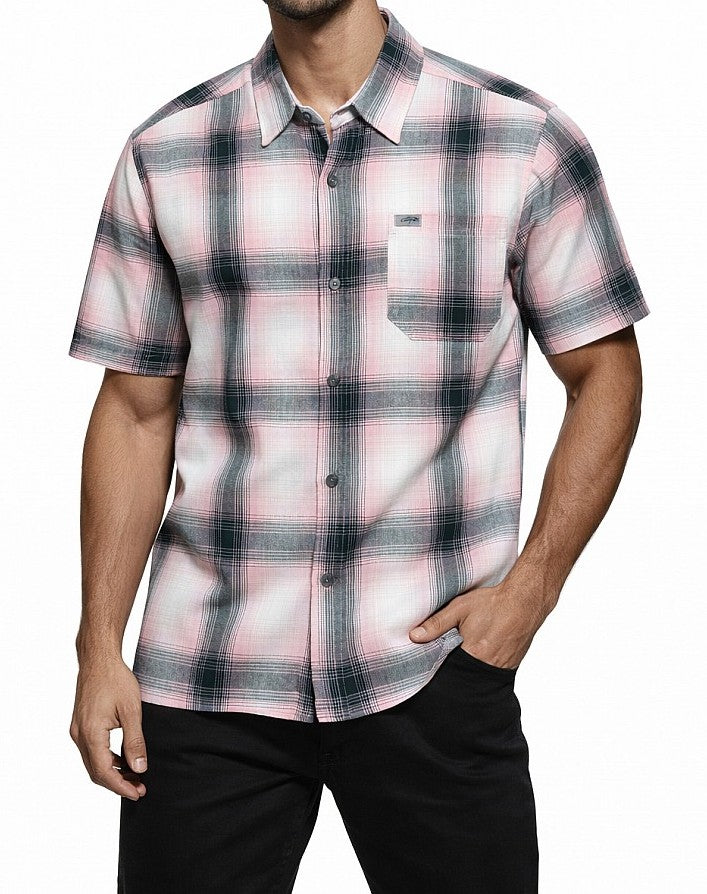 Cal Top 2000 Short Sleeve Plaid Shirt