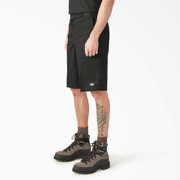 Dickies Loose Fit Flat Front Work Shorts, 13" D42283