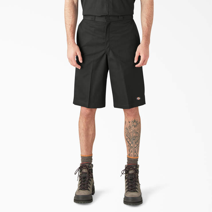 Dickies Loose Fit Flat Front Work Shorts, 13" D42283