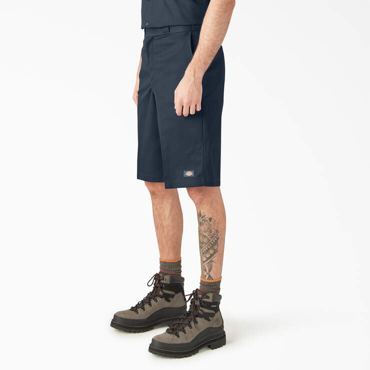 Dickies Loose Fit Flat Front Work Shorts, 13" D42283