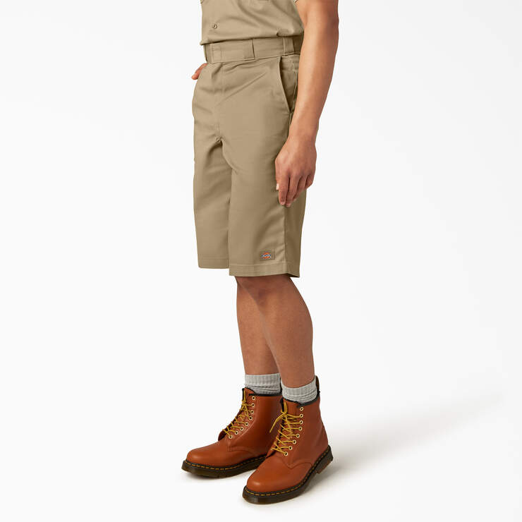 Dickies Loose Fit Flat Front Work Shorts, 13" D42283