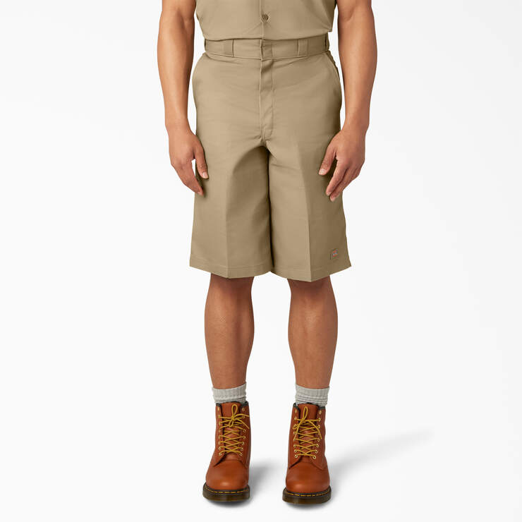 Dickies Loose Fit Flat Front Work Shorts, 13" D42283