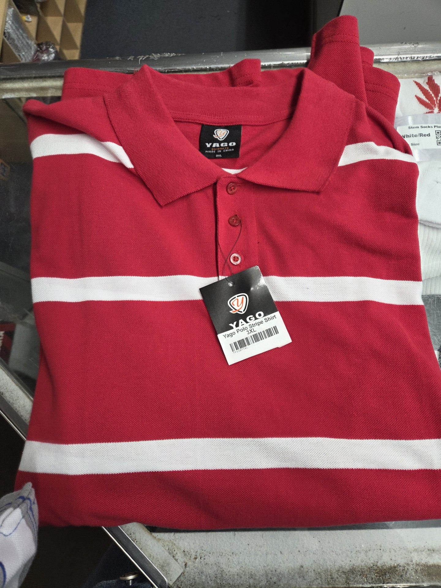 Yago Stripe Short Sleeve Polo Shirt