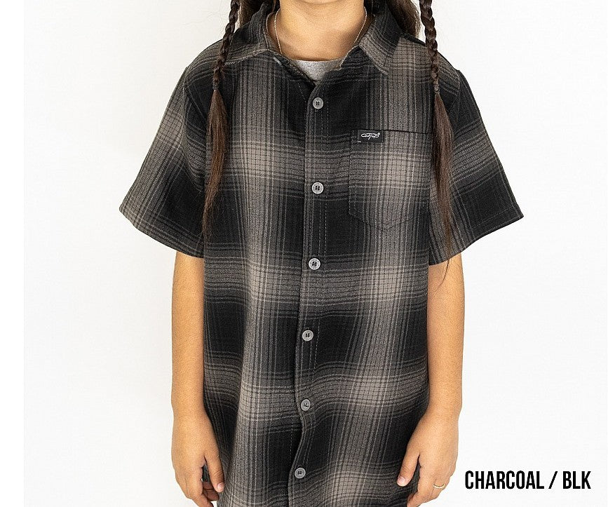 CalTop Plaid Baby/Toddler Short Sleeve Shirt (KS001)