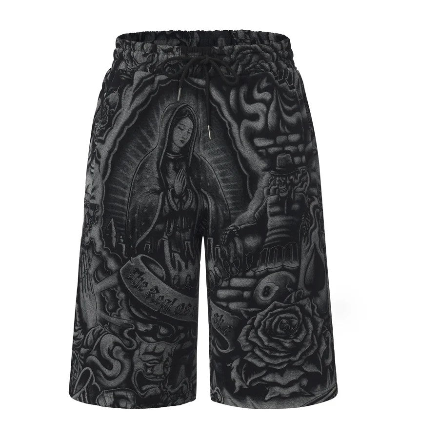 FB County Inked Up Baggy Fleece Shorts
