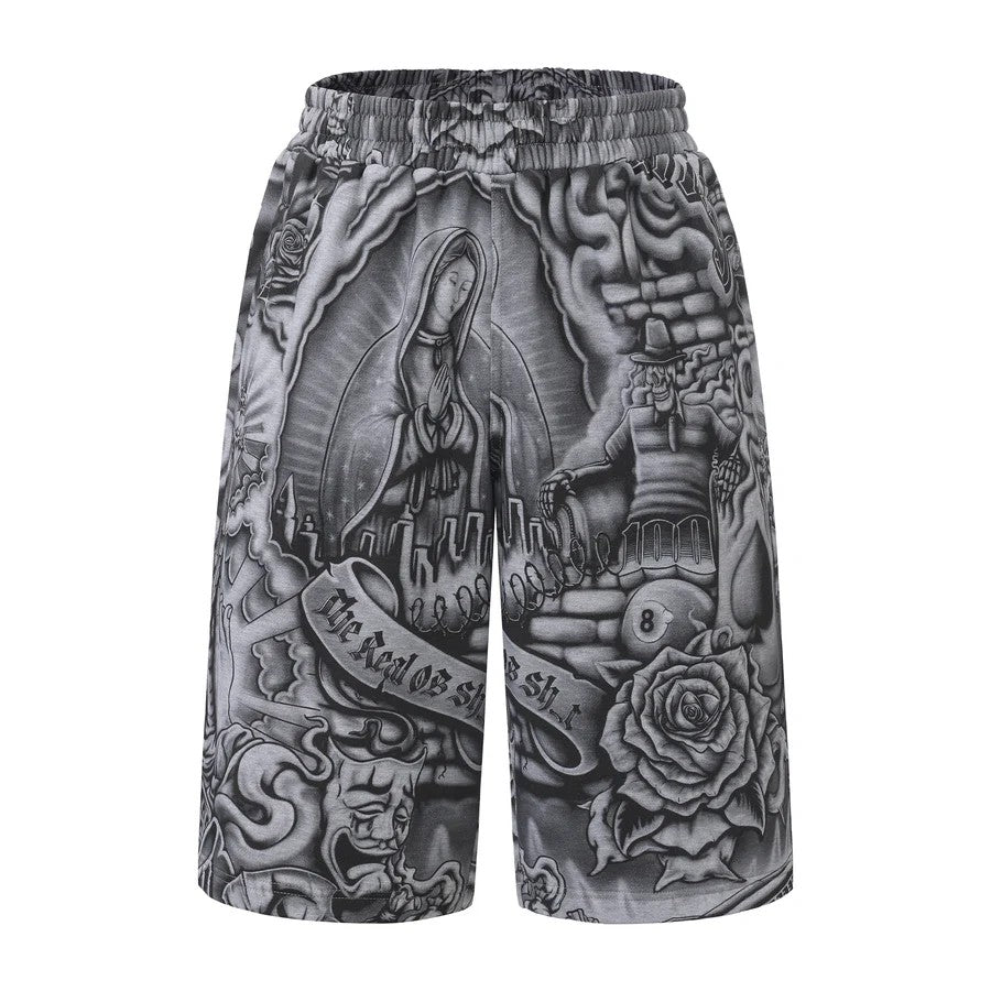 FB County Inked Up Baggy Fleece Shorts