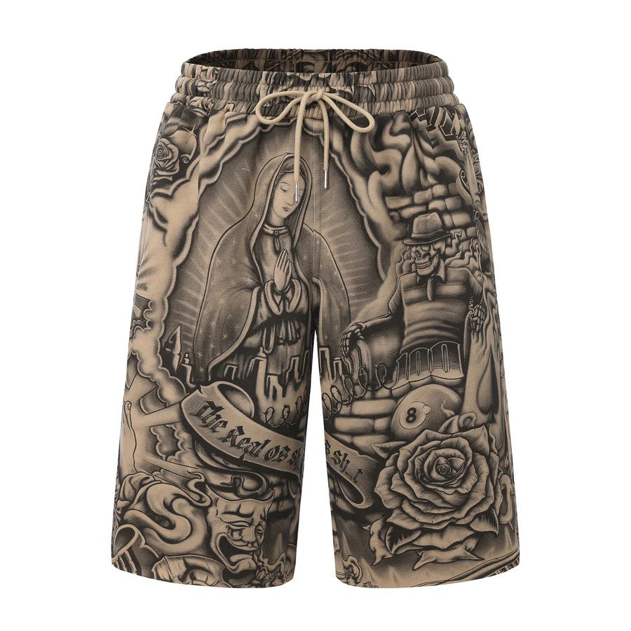 FB County Inked Up Baggy Fleece Shorts