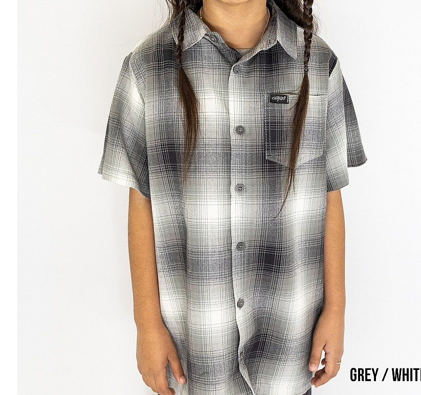 Cal Top Plaid Baby/Toddler Short Sleeve Shirt (KS001)
