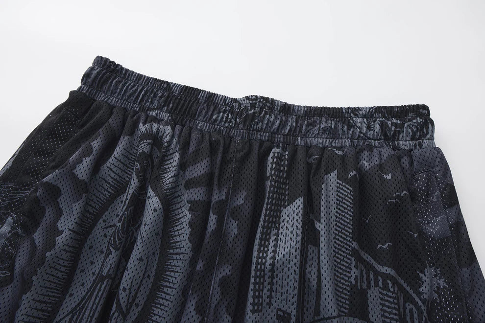 FB County Graffiti Mesh Shorts