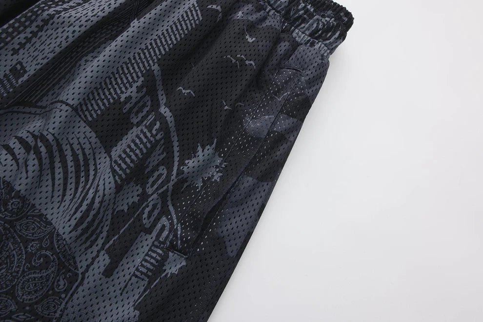 FB County Graffiti Mesh Shorts