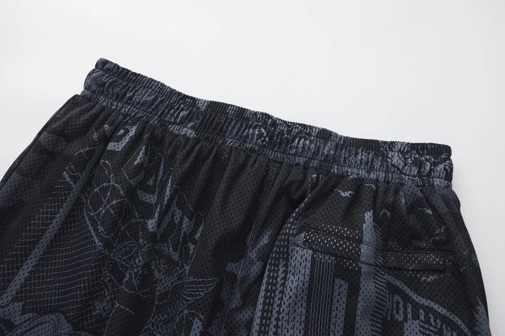 FB County Graffiti Mesh Shorts
