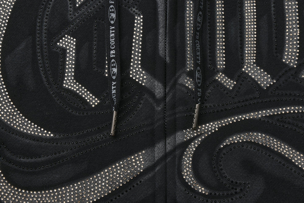 FB County Rhinestone Tatted Up Hoodie