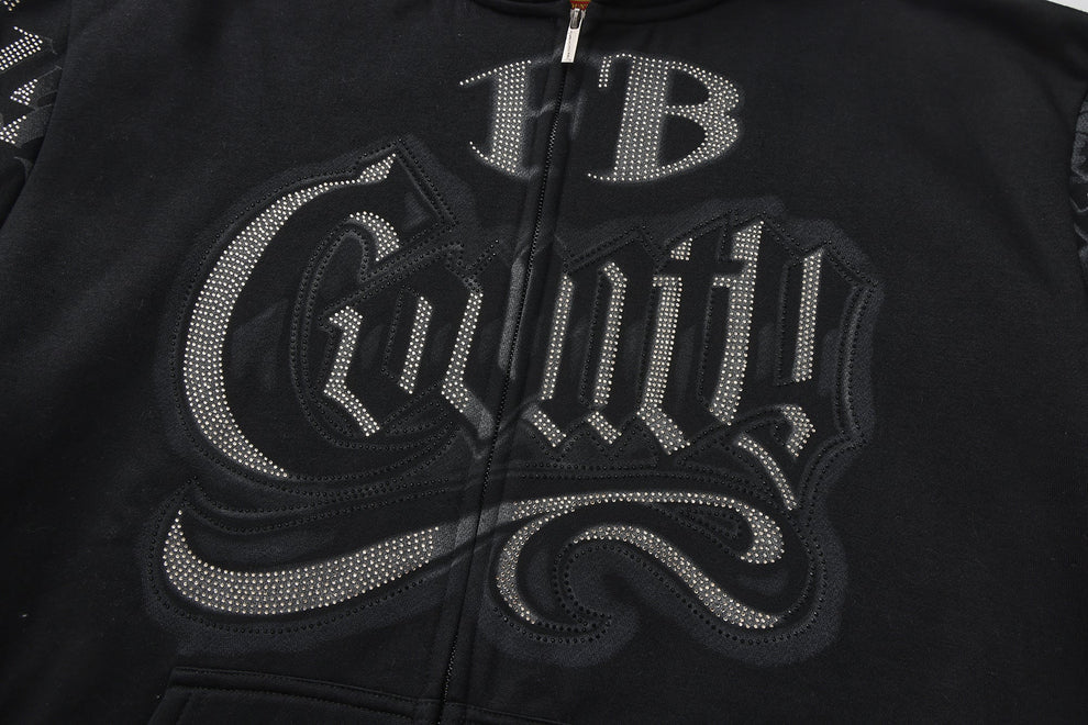 FB County Rhinestone Tatted Up Hoodie
