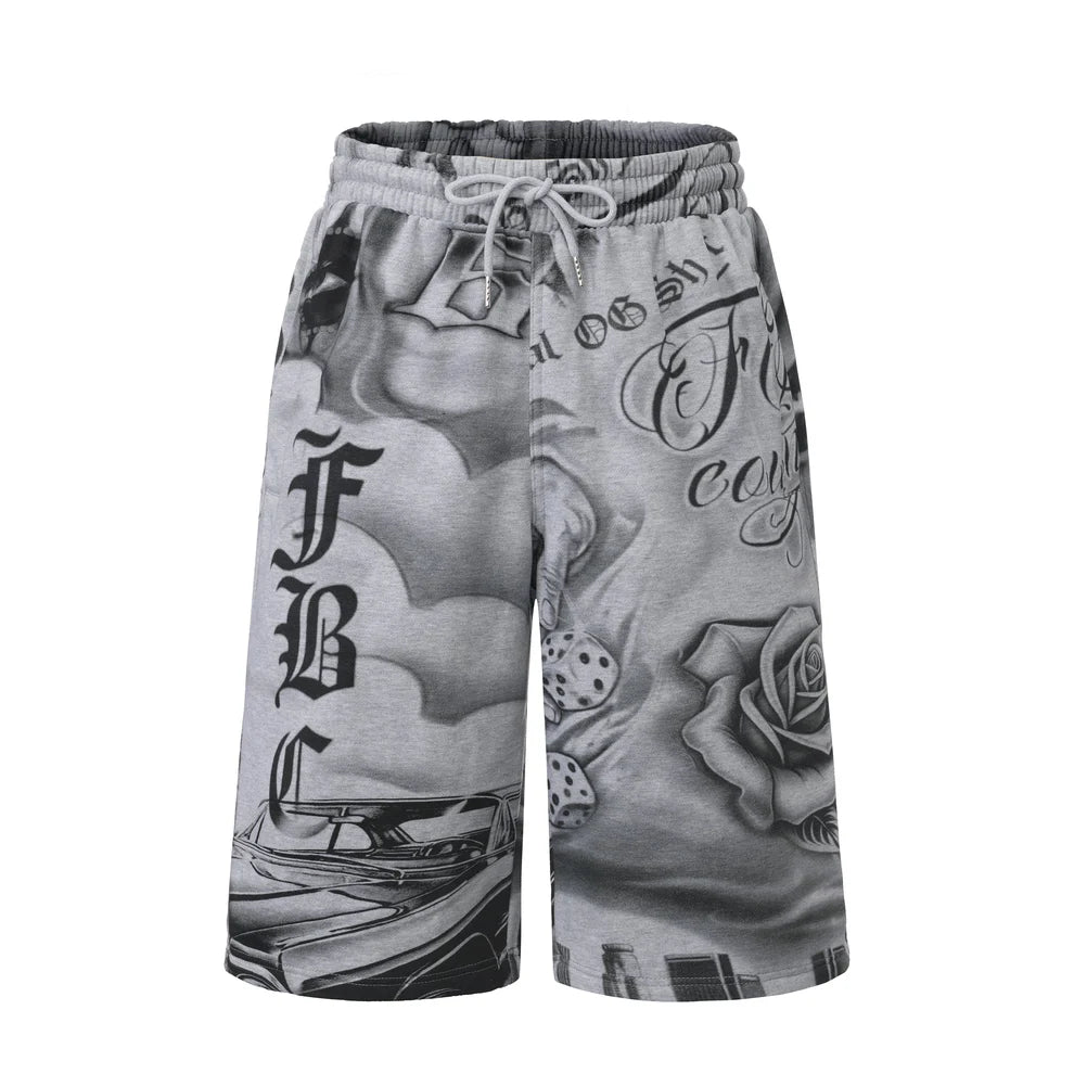 FB County Tatted Up Baggy Fleece Shorts
