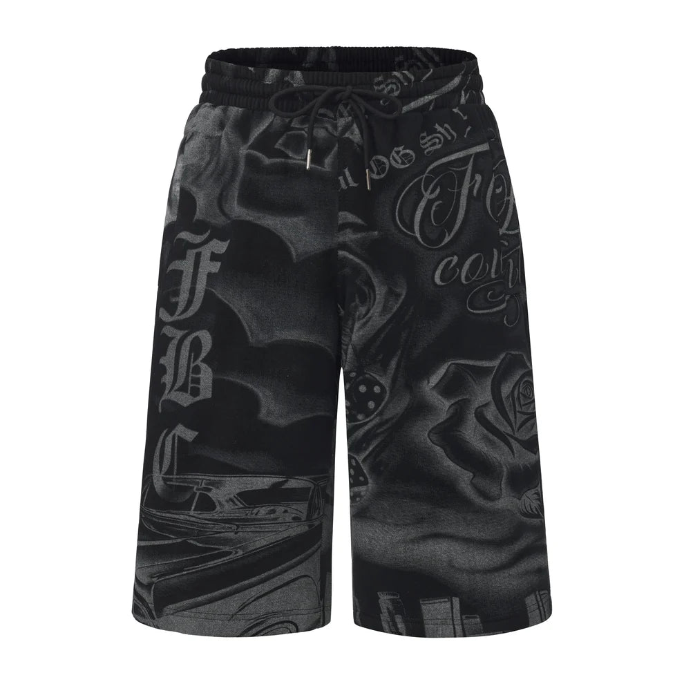 FB County Tatted Up Baggy Fleece Shorts