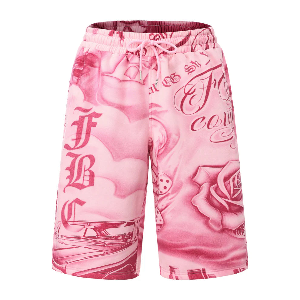 FB County Tatted Up Baggy Fleece Shorts