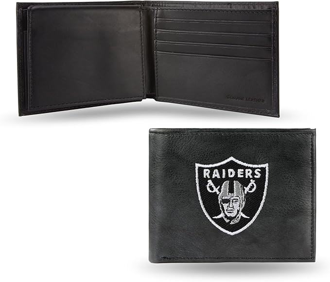 NFL Embroidered Leather Billfold Wallet