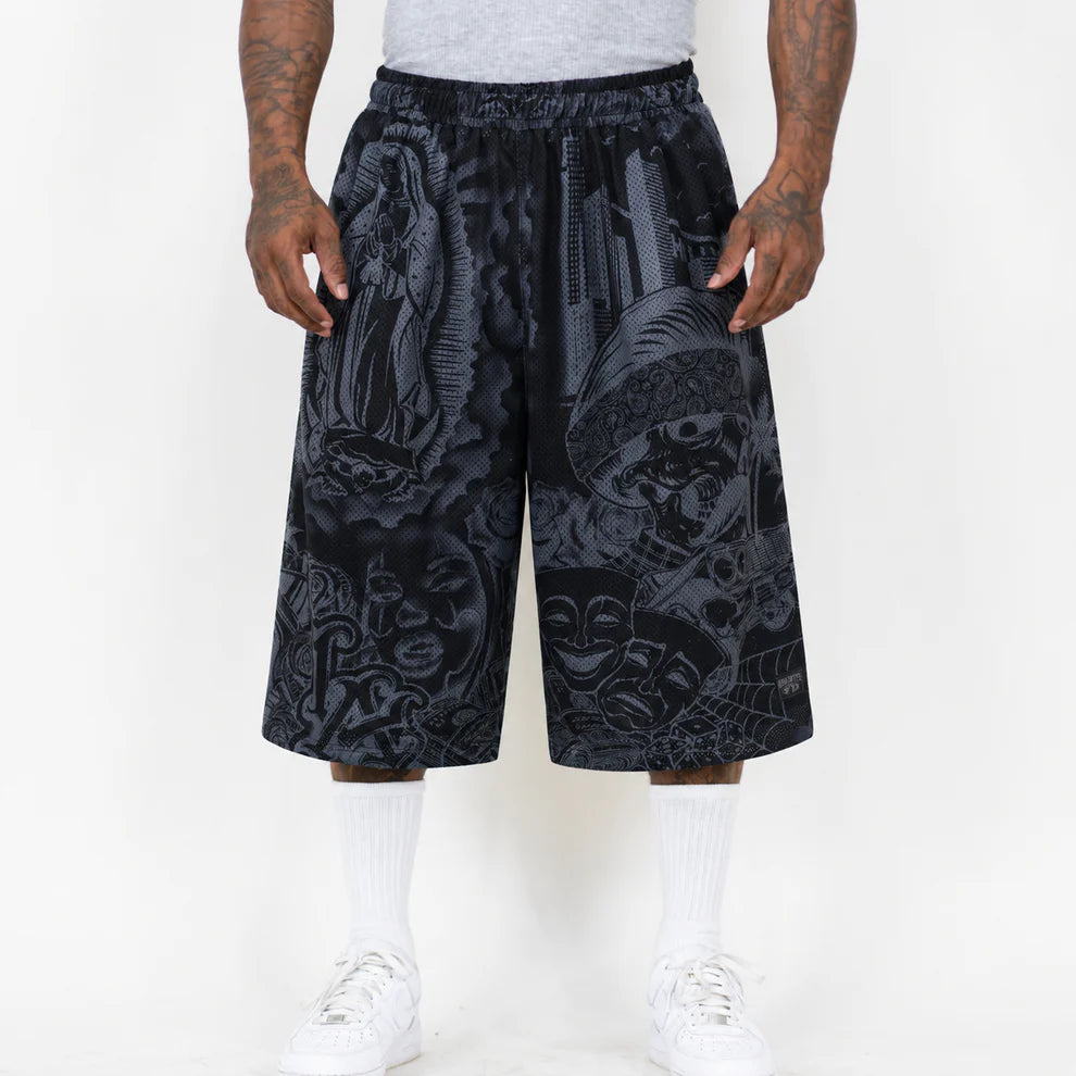 FB County Graffiti Mesh Shorts
