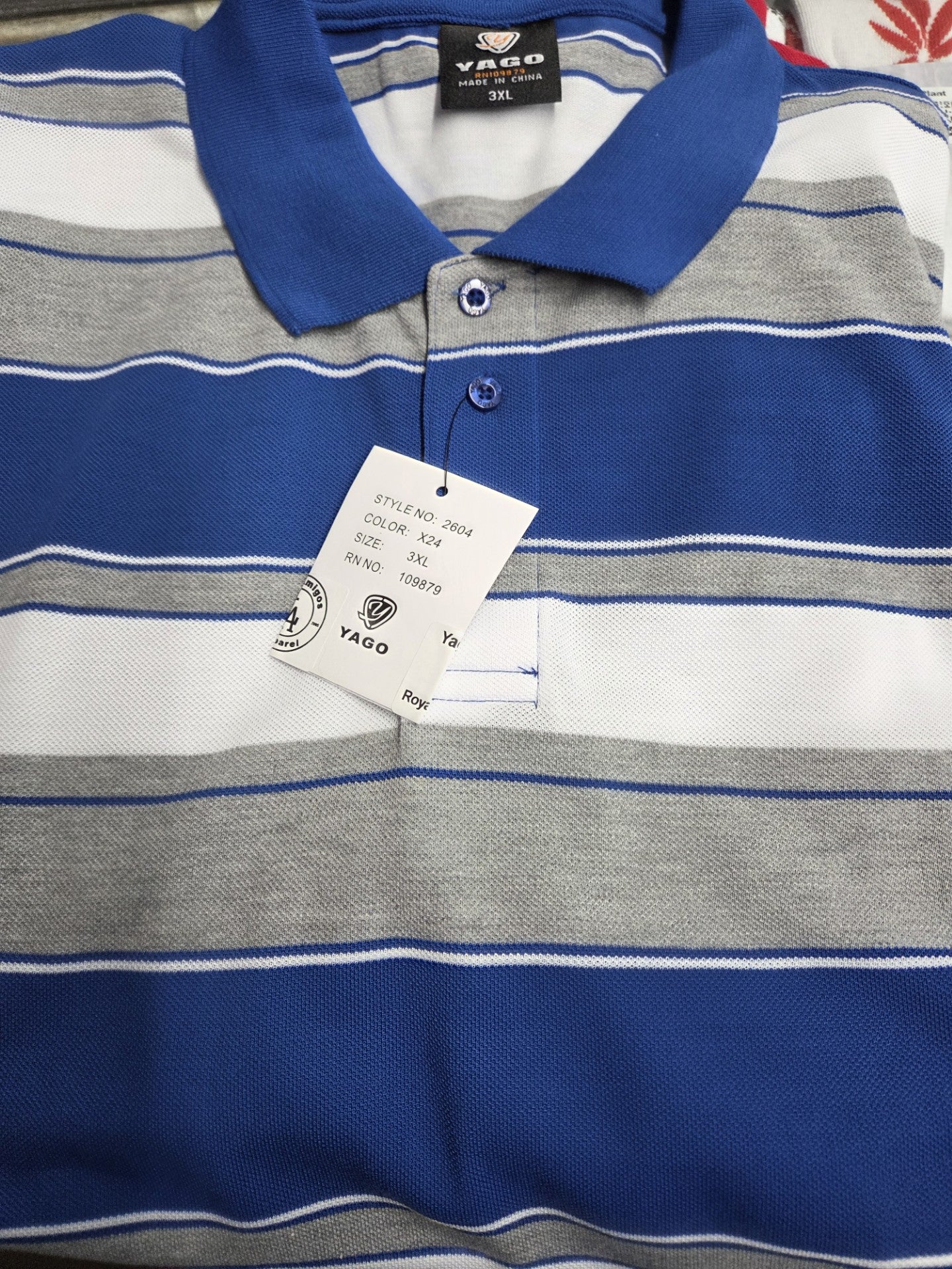 Yago Stripe Short Sleeve Polo Shirt