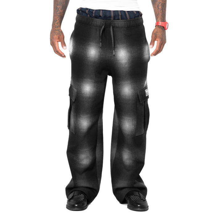 Pro Club Men's Heavyweight Ombre Fleece Cargo Sweatpant 51PC0405