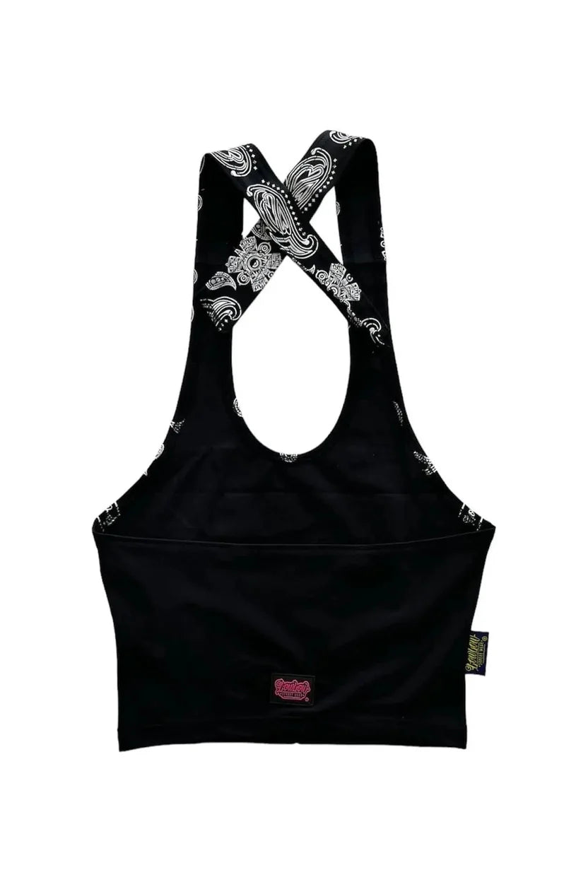 LOWLOW Bandana Cropped halter top
