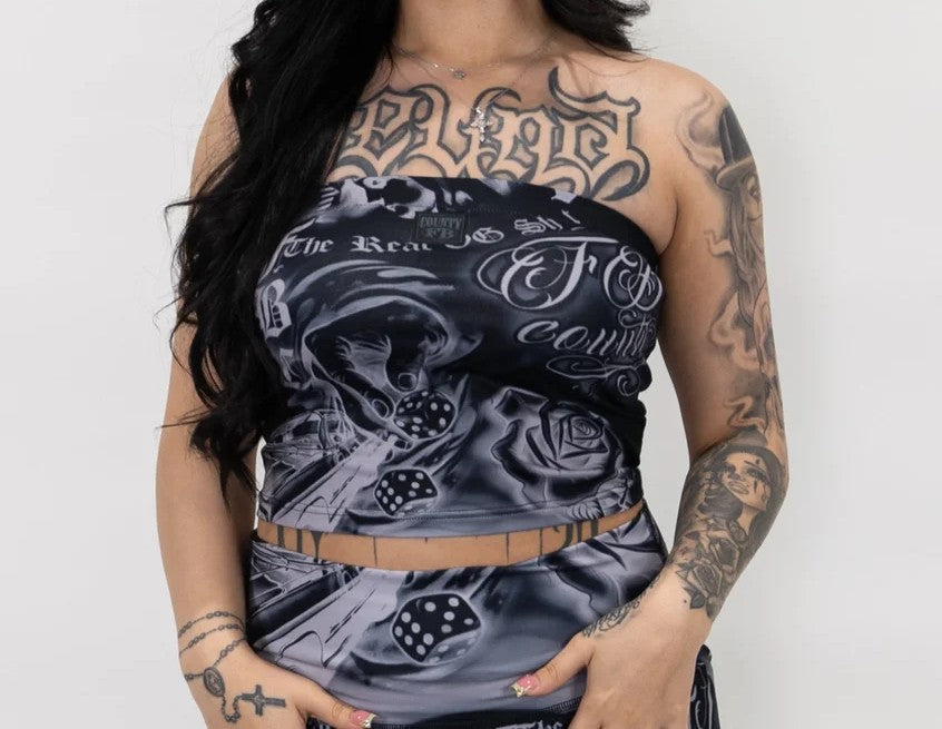 FB County Tatted Up Tube Top